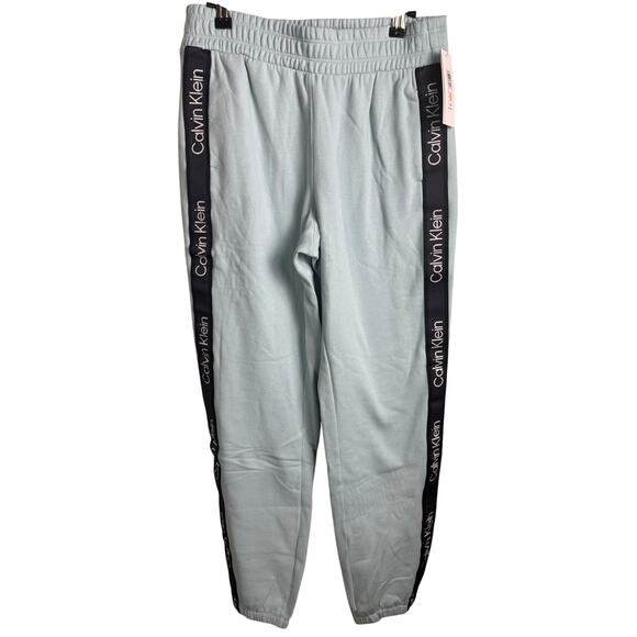 Calvin Klein Women's Fleece Logo Stripe Joggers NWOT SEA LEVEL SIZE XS - Picture 4 of 9